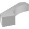 Ekena Millwork 5 1/2-in. W x 24-in. D x 24-in. H Westlake Architectural Grade PVC Knee Brace BRCP055X24X24WTL - alternate 4